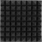 Baxnore 19.7 x 19.7 x 3.9 in Acoustic Foam, Polyurethane Sound Absorbing Foam, Pyramid Acoustic Panel, Sound Proof Foam Panel for Studio Office