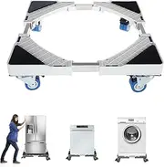 Adjustable Movable Furniture Dolly Roller Base,for Washing Machine Refrigerator and Dryer (8 Wheels)