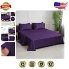 Luxurious Full Size Bamboo Silk Sheets - Cooling & Soft with 16" Deep Pockets