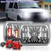Pair 5x7" 7x6" LED Headlights Hi/Lo fit Chevy Express 1500 2500 3500 Cargo Van (for: Peugeot)