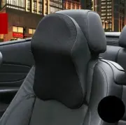 Car Seat Headrest Pad Memory Foam Pillow Head Neck Cushion Black