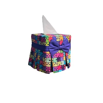 Puzzle Tissue Box Cover (SMALL)