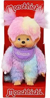Monchhichi Tie-Dye Girl Plush Doll, 8 inches (242153)
