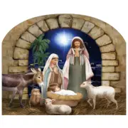 Briarwood Lane Away in a Manger Acrylic Art Sign