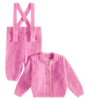 [The New Society] The New Society Baby Tampere cardigan and pants set M 6 pink