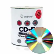 100 Smartbuy CD-R 52X 700MB/80Min Shiny Silver Blank Media Recording Disc
