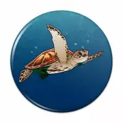OCEAN SEA TURTLE SWIM charm pendant 22" Sterling 925 Silver plated necklace gift