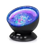 Dream ocean projection night light led atmosphere bedside table lamp usb remote control watermark music projector lamp
