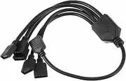Luxshiny 12V ARGB Splitter Cable 1 to 5 LED Strip Connector for Computer Accessories RGB Extension Wire for Enhanced Lighting Setup