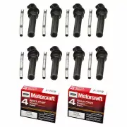 8 Coil Boots and Motorcraft Spark Plugs Replacement for Ford Lincoln DG508 SP493 (for: Ford)