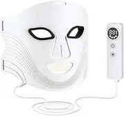 Silicone Red Light Masque, Silicone Red Light Face Care for All Skin Type, Portable 4 Colors Phototherapy Beauty Tools for Men, Women, Adults
