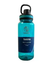Takeya Tritan Sport Water Bottle 32oz Spout Lid Handle Leak Proof BPA Free Blue
