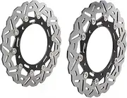 1Pair Motorcycle Front Brake Discs Rotors Compatible with Kawasaki Ninja650 ABS Z650 Z900 RS 2017 2018 2019 2020 2021 2022