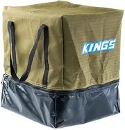 KINGS Portable Camping Toilet Canvas Bag 400GSM Heavy Duty Straps PVC