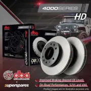 DBA Rear 4000 Heavy Duty Brake Rotors for Toyota Yaris GR Sreies GXPA16R 1.7 (for: Toyota)