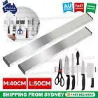 Stainless Steel Magnetic Knife Holder Rack Knives Tool Shelf Magnet 40/50cm MEL