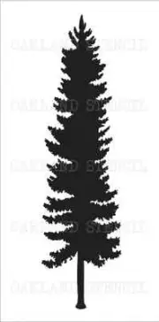 Christmas/Pine Tree #2 STENCIL 7 sizes 10"-22" for Signs Wood Canvas Pillows