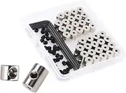 [TEHAUX] Locking Pin Backs Set of 40pcs Pin Locks Keepers for Badge Holder Locking Clasp