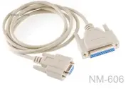 6ft DB9 Female to DB25 Female Serial Null Modem Cable - CablesOnline NM-606