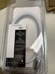 @@Delta U494R-WH40-PK Ultraflex White/white Ribbon Hose Nice Clean Fitting New@@