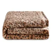 Fleece Blanket - Leopard Print Throw Blanket - Fuzzy Lightweight Super Soft