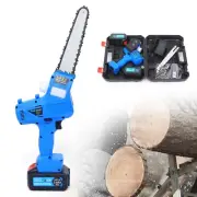 7 Inch Cordless Electric Chainsaw Portable Saw Woodworking Cutter Hand Saw