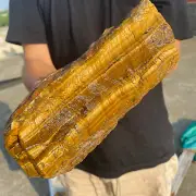 8.8lb Rare Natural Tiger Eye Stone Quartz Crystal Rough Mineral Specimen