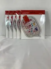 Holiday Home "Santa is comin to town" Gift Tag Bubble Message Multicolor NWT
