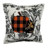NEW Handmade Pumpkins Pillow Vintage Quilt Chenille Bedspread Halloween Fall