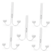 5 Pack Over The Door Hooks for Clothes, Metal Over The Door Hanger 2 Hooks
