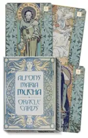 ALFONS MARIA MUCHA ORACLE CARDS Art Nouveau Deck Witch Craft Tarot Magic Alfonse