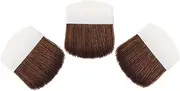 BESTYASH 3pcs Makeup Brush Size Small Makeup Foundation Blend Eye Short Mini Make Multifunctional Professional Face Facial Brushes Eyeshadow Sponge Applicator Plastic White