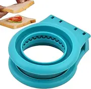 Sandwich Mold Cutter and Sealer,Uncrustable Molds Cutter and Sealer Sandwich Maker | Stainless Steel Cutting Accessories Pocket Portable Pancake Maker for Bread & Toast