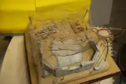 ruined building diorama ww2 desert artillary position 1/35 scale scratch built