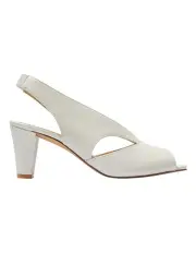 [Easy Steps] Alice Sandals in White Leather