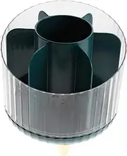 HAPINARY Capacity Makeup Brush Holder Rotating Desk Storage Cup for Pens and Makeup Multi Pen Container for Vanity Table Elegant Design Luxe