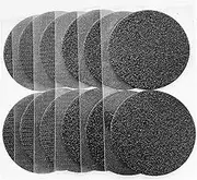 Heavy Duty Mounting Adhesive Tape,6pairs/10cm Diameter Industrial Strength Hook Loop Dots Double Sided Sticky Back Carpet Gripper Pad Wall Mounting Coins Black