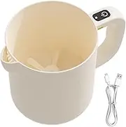 Egg Beater Electrical,Rice Washing Bowl Electric Beater - 1 L Mixing Bowl Portable Filter Machine, Baking Tools Kitchen Gadgets for Cooking Baking Blending Cleaning