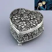 HIGH QUALITY TIN ALLOY HEART FLOWER MUSIC BOX : HOWLS MOVING CASTLE