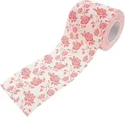 OHPHCALL Rose Print Paper Towels Decorative Tissue Rolls Soft Absorbent Roll Paper for Bathroom Kitchen and Wedding