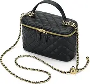 [GAYI URBAN] Mini Quilted Box Crossbody Bags for Women, Small Square Designer Clutch Purses with Adjustable Chain Strap