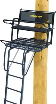Rivers Edge Lockdown 2-Man Ladder Tree Stand 17' Height Flip-Out Footrest