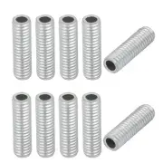 10Pcs M6 Full Threaded Lamp Nipple Pass-Through Pipe Connector 20mm Length