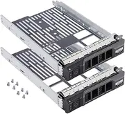 2pcs 3.5" SAS SATA SATA Hard Drive Caddy Tray Enclosure Compatible for DELL PowerEdge R310 R320 R410 R415 R510 R515 R610 R710 T610 T710 KG1CH F238F (KG1CH-2PCS)
