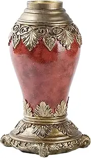 [Generic] Rustic Vase - Vase for Flowers - Art Decorative, Western Modern, Pampas Grass Pot Decorations, Resin, Minimalist, Handmade, Boho Agate Colo for Bookshelf Coffee Table