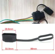 200x Trailer 4pin Flat Wire Connector Waterproof Cover Cap Tow Side Rubber Plug