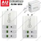 20W Dual USB C Fast Wall Charger Power QC 3.0 Adapter Plug AU For iphone Android