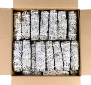 4 Inch 25 Pack Organic White Sage Smudge Smudging Sticks | Bulk Quantities for H