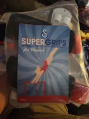 GS Super Grips Red/Blue Women's Hook & Loop Uneven Bar Fingerlocking Grip Size 4