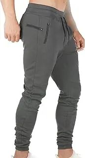 [Generic] Men's Tapered Bodybuilding Drawstring Pants Slim Fit Joggers Athletic Running Sweatpants Gym Training Workout Pants
